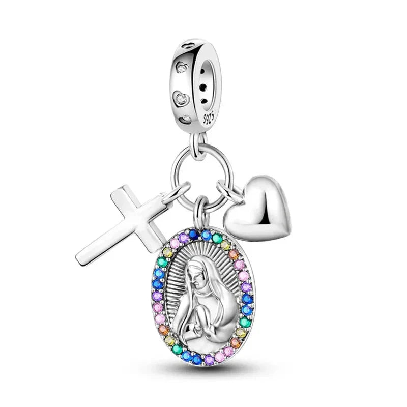 Our Lady Heart Charm