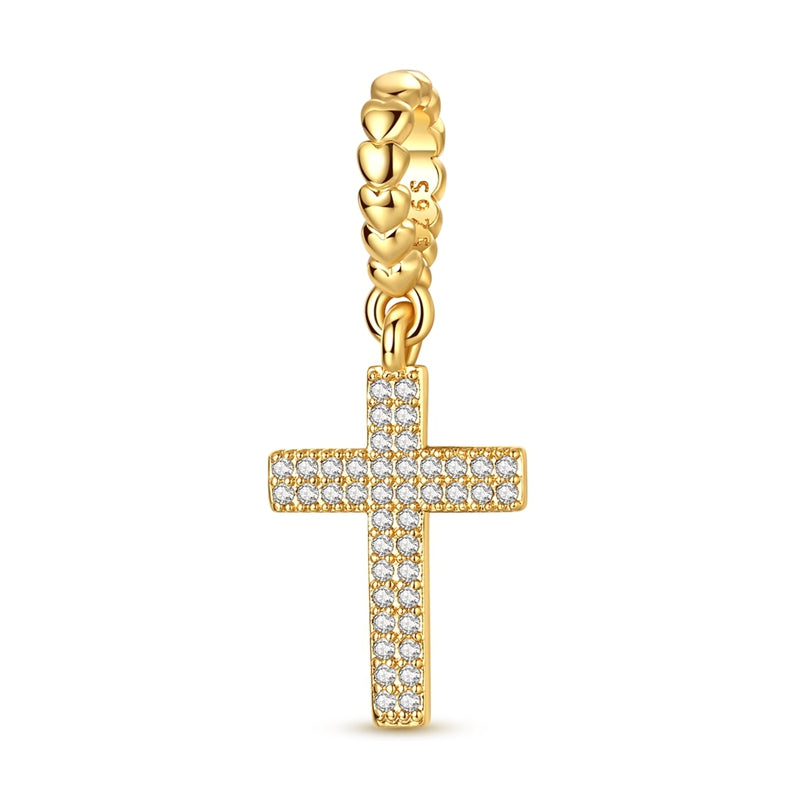 Gold Cross Charm