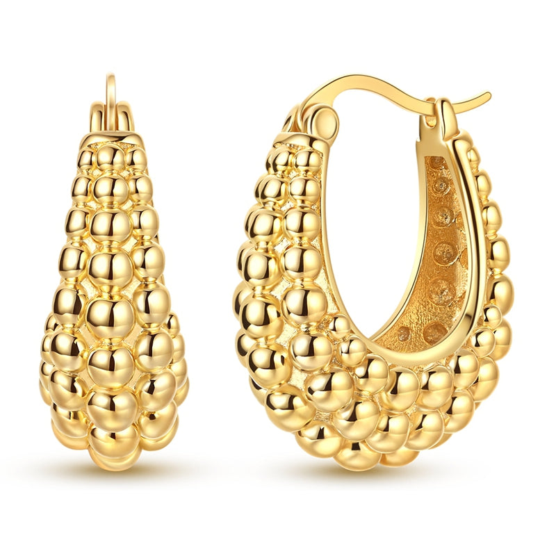 Gold Bead Earrings