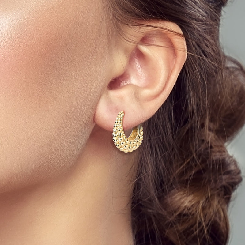 Gold Bead Earrings