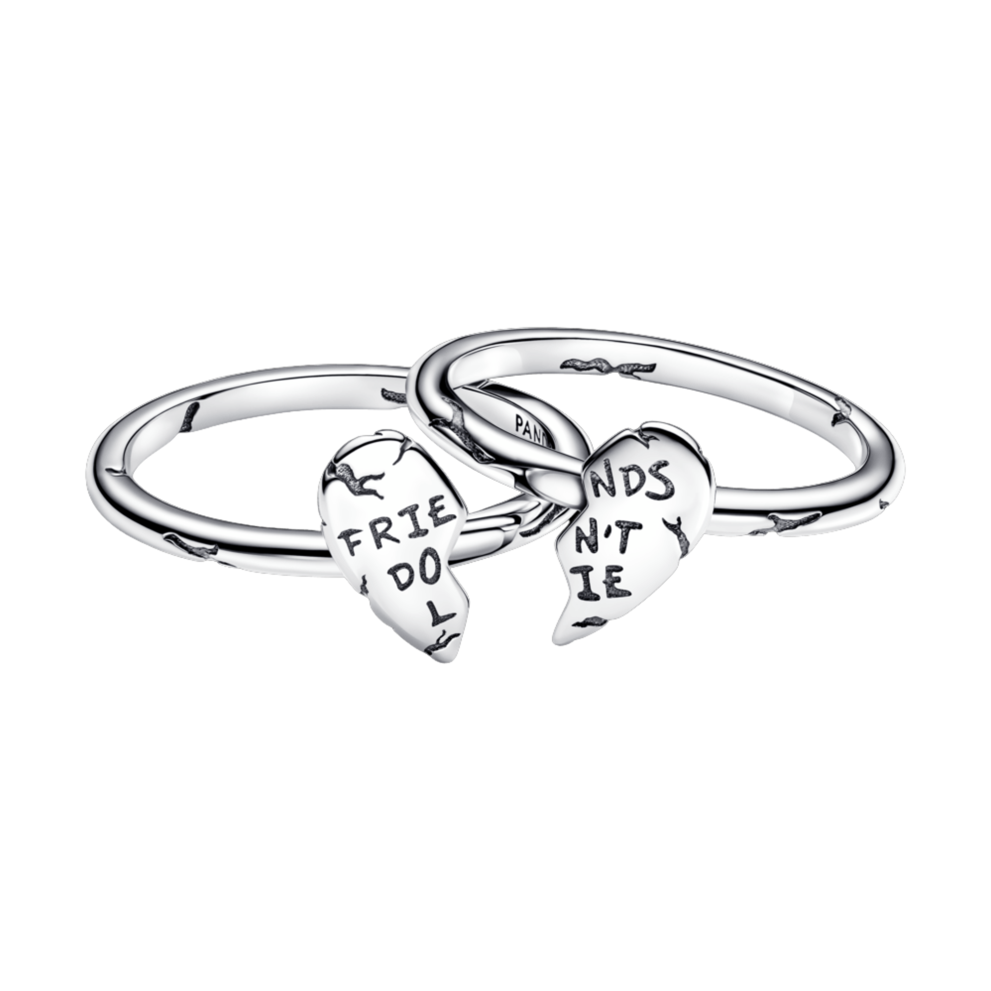 Stranger Things Silver Ring - Friends Don't Lie Heart