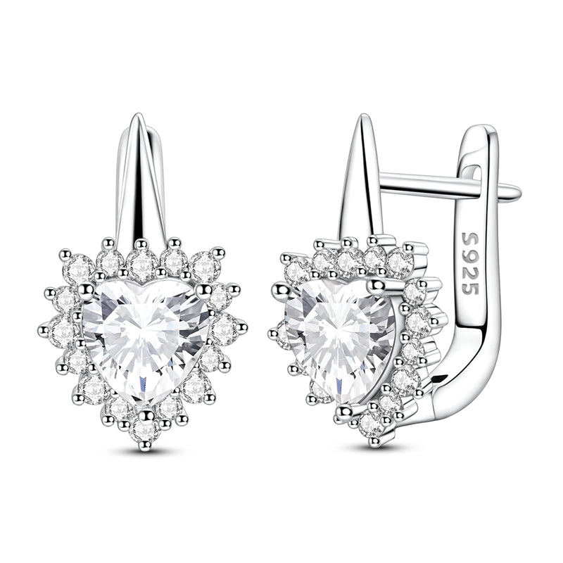 Sparkling Heart Earrings