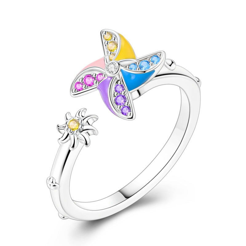 Spring Style-Spinning Windmill Ring