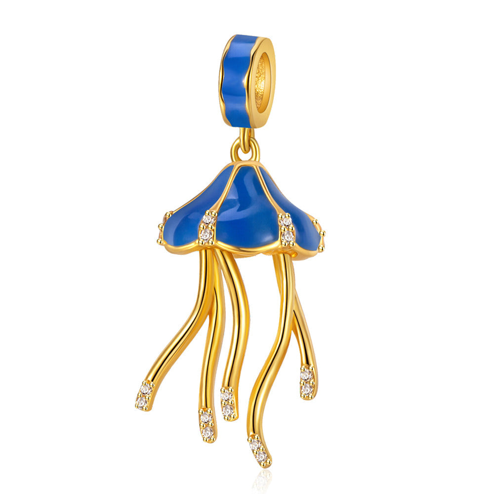 Fluorescent Jellyfish Charm