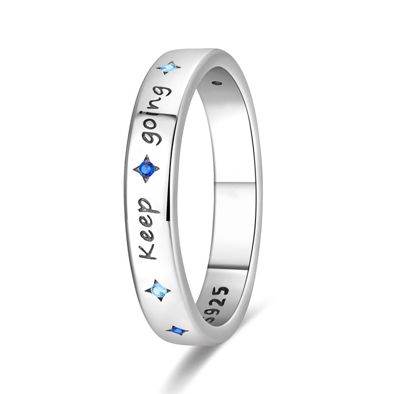 Blue & Pink Star Ring