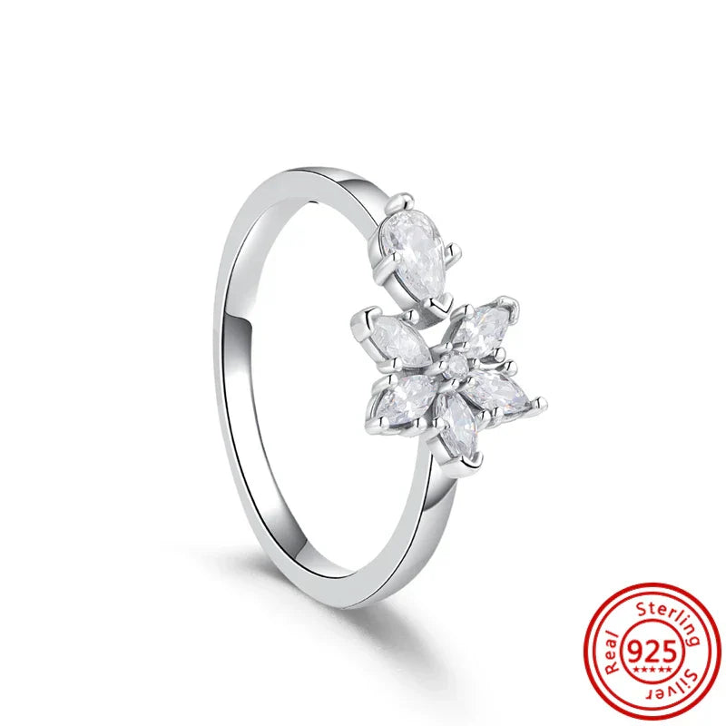 Snowflake Sterling Ring