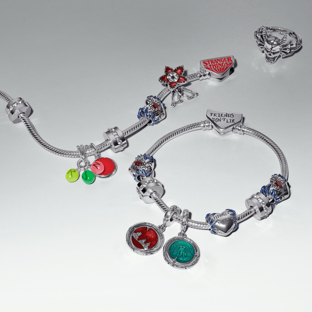 Silver Pendant Charm Christmas Lights Stranger Things